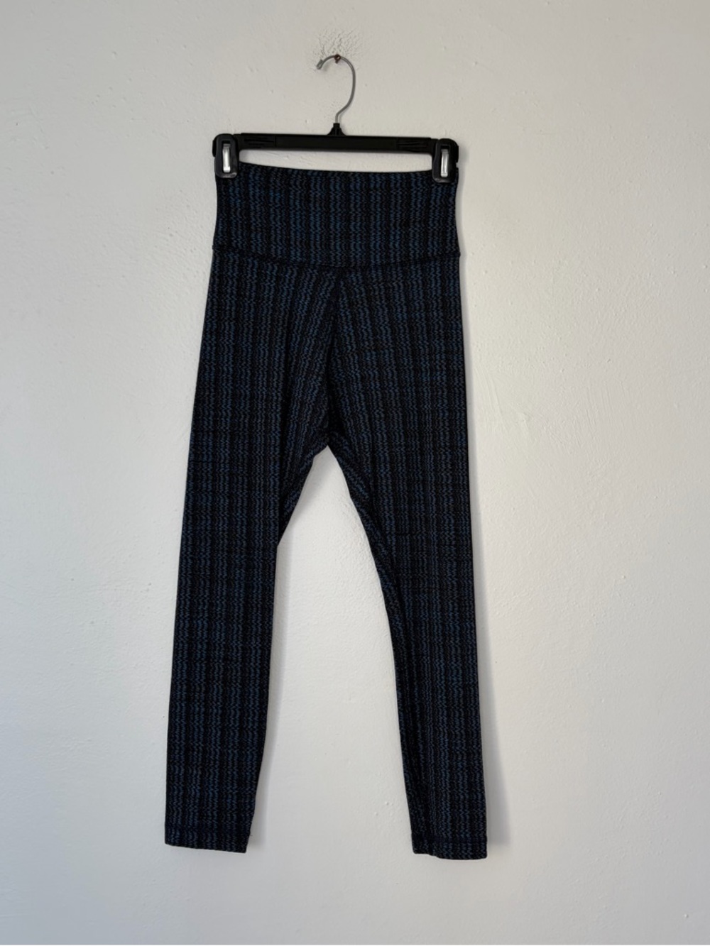 Lululemon Wunder Under High-Rise Textured Leggings Ziggy Wee August Inkwell Blue